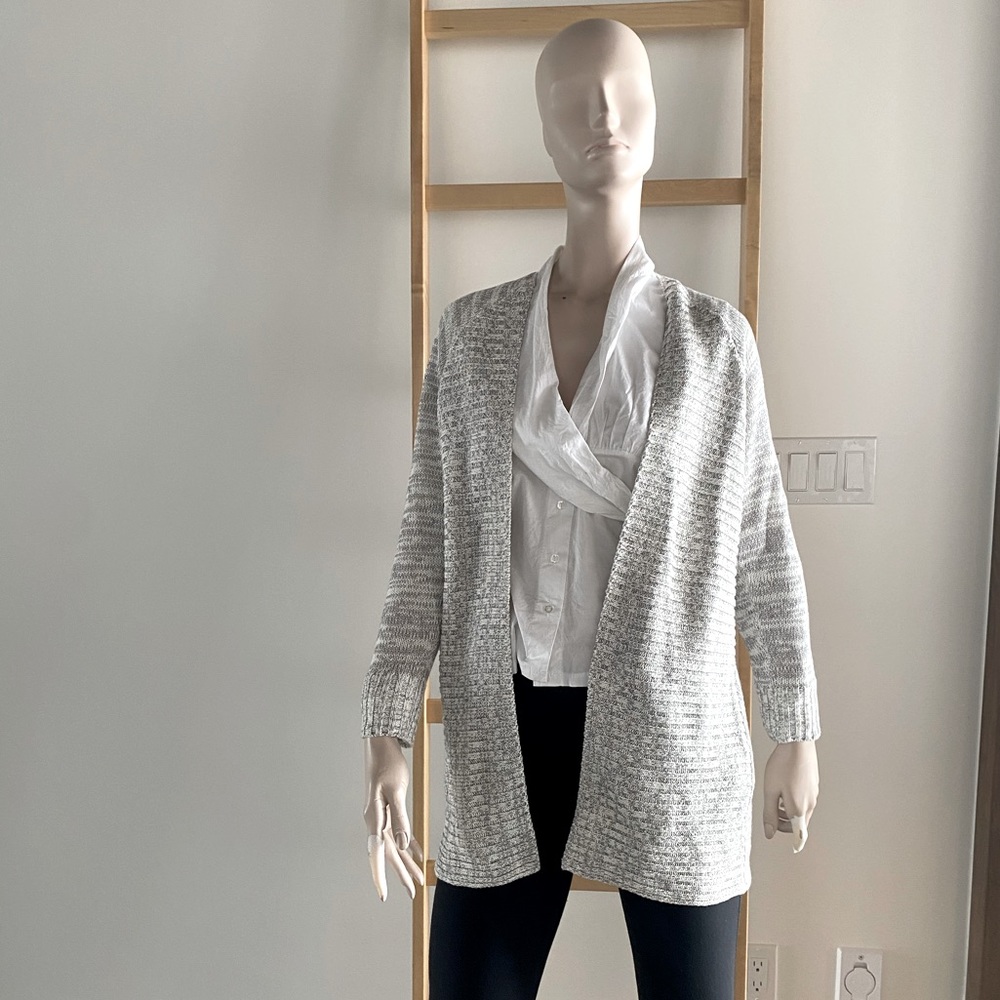 Reserved Duster Cardigan in Oatmeal knit